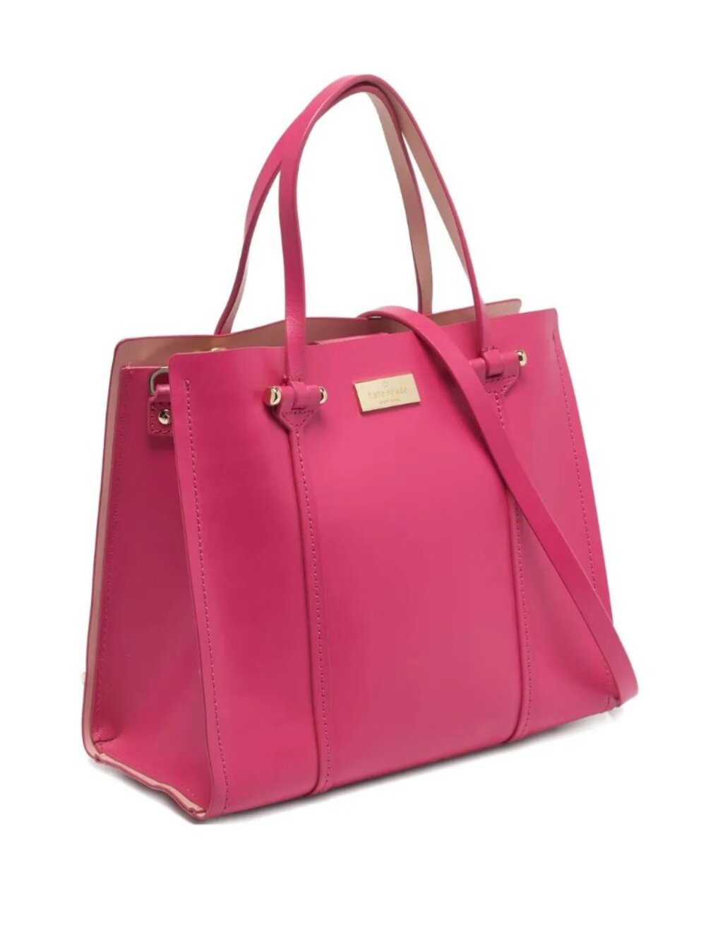 Euc Kate Spade Ny Pink Leather Shoulder Bag Purse